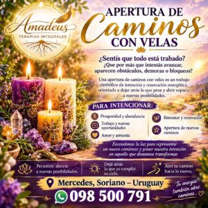 Apertura de Camino con Velas Amadeus Terapias Integrales