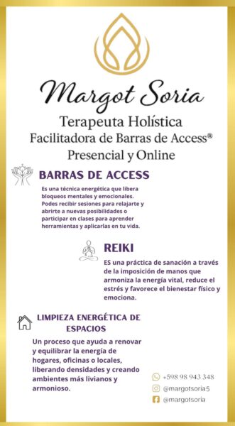 Margot Soria Terapeuta Holistica Reiki Limpiezas Energeticas de Espacios
