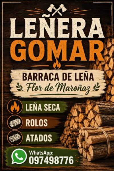 Leña Leñera en flor de maroñas